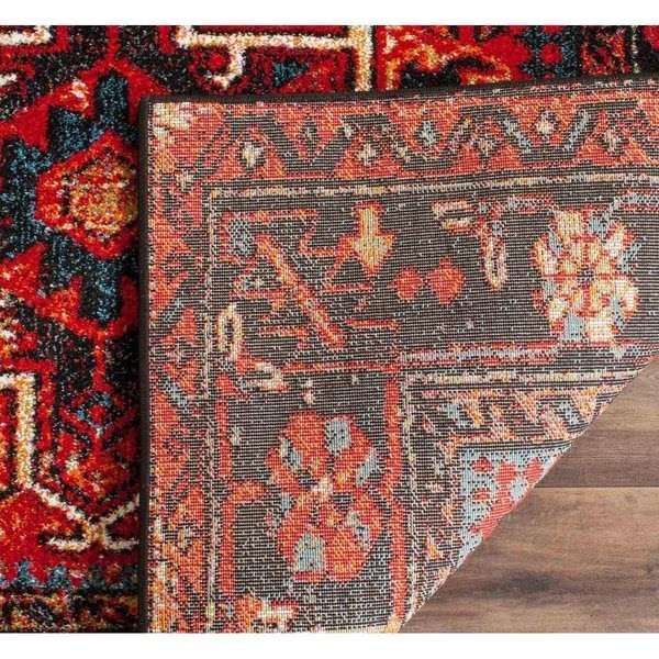 Vintage Hamadan Oversized Area Rug, Red and Multicolor - 12 x 18 ft., Safavieh, Mfr#: VTH215A-1218